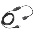 MECCANIXITY USB Extension Cable with ON/Off Button Switch 2m USB Male to Female Extension Cord for Desk Lamp Fan LED Light Strip Black Pack of 2