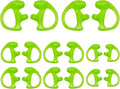 Silicone Replacement Earmold for Motorola/Baofeng/Retavis Radios - Police Walkie Talkie & Law Enforcement Soft Earpiece Inserts (8 Pair, Green - 2L/4M/2S)
