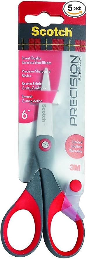 Scotch Precision Scissors 6in Red by Unknown