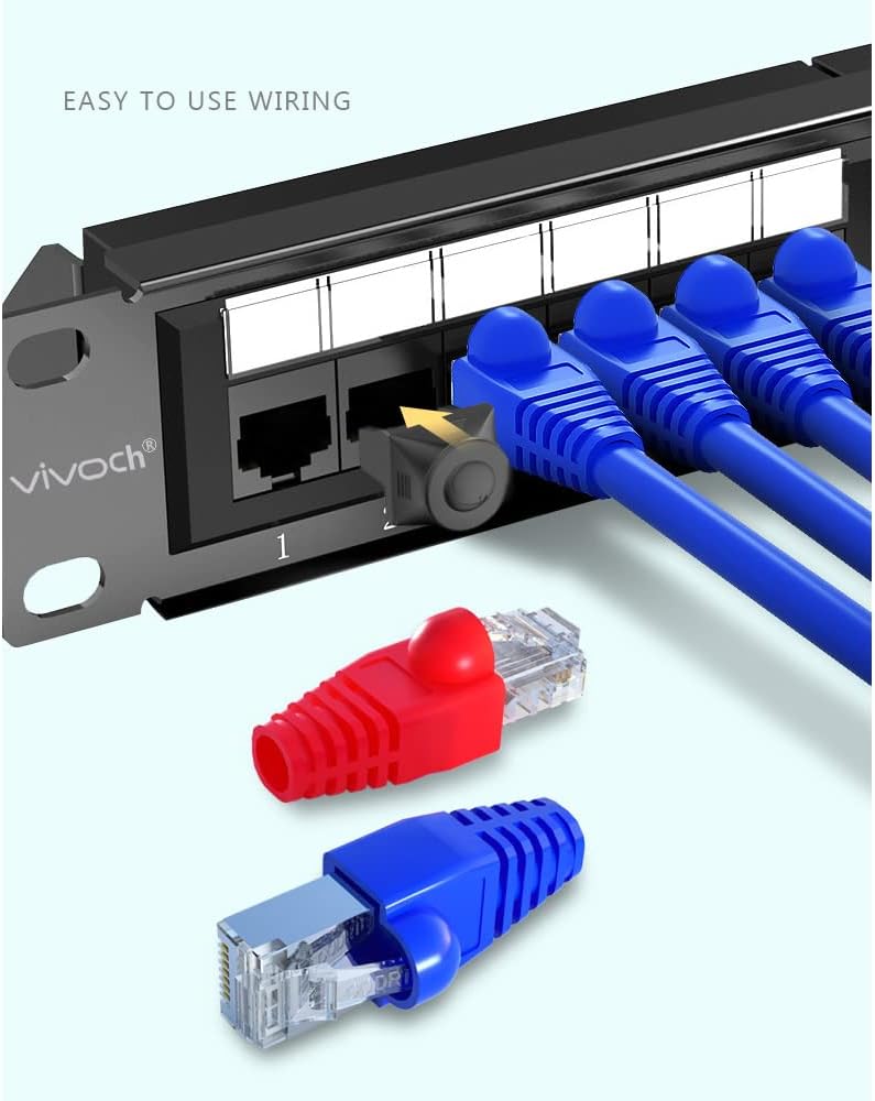50 Pcs Cat5 Cat5E Cat6 Strain Relief Boot, RJ45 Plug Connector Cover Modular Network Plug Connector Cap Cable Connector Boots, Orange
