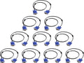 VGA to VGA Monitor Cable 10 Pack, 15 Pin Male to Male Computer Cord Support 1080P Full HD for Laptop TV Projector - 3 Feet