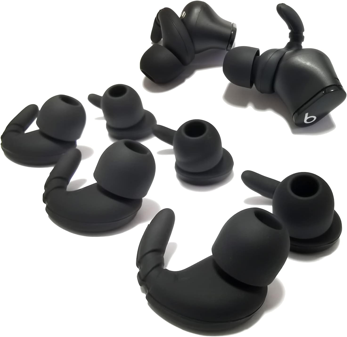 Silicone Ear Hooks for Beats Studio Buds Ear Tips Replacement Earbuds Tips for Beats Studio Buds Earbuds 3 Pairs