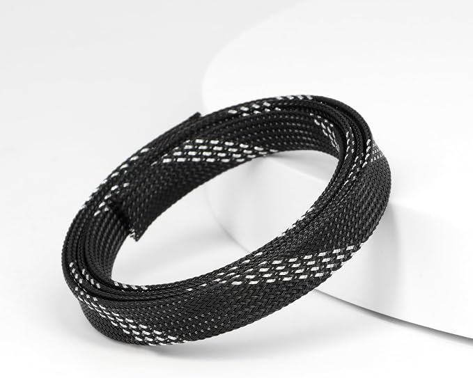 25ft PET Expandable Braided Cable Sleeve 5/8inch Pet Braided Cable Sleeve - Image 3