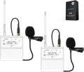 NEEWER Lapel Lavalier Microphone (2 Pack), Wired Clip On Omnidirectional Condenser Lav Mic Compatible with Rode Wireless GO II DJI Wireless Mic Transmitter for Stage YouTube Video Live Stream, CM5
