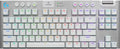 Logitech G915 X Lightspeed TKL Wireless Mechanical Gaming Keyboard, Double-Shot PBT Keycaps, Fully Programmable Keys, RGB Backlit Mac/PC Gaming Keyboards, Aluminum Finish, GL Tactile Switches, White