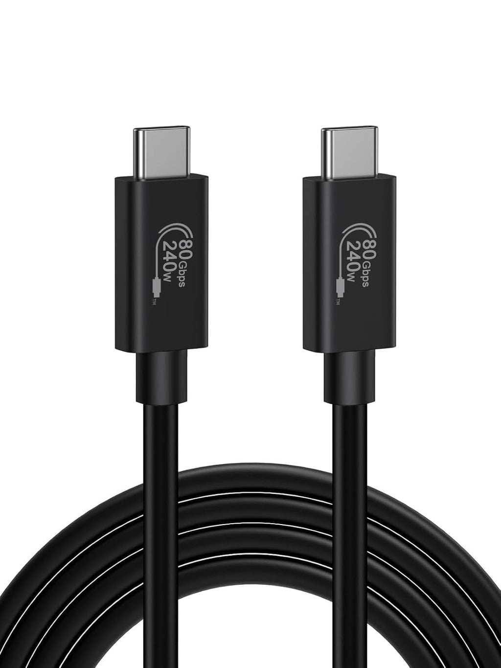 CableCreation 80Gbps USB 4 Cable 3.3FT, 120Gbps Bandwidth, 8K 60Hz Display, 240W Charging, Compatible with Thunderbolt 5,Thunderbolt 4/3, USB4, SSD, MacBook M4 Pro, Dock, eGPU
