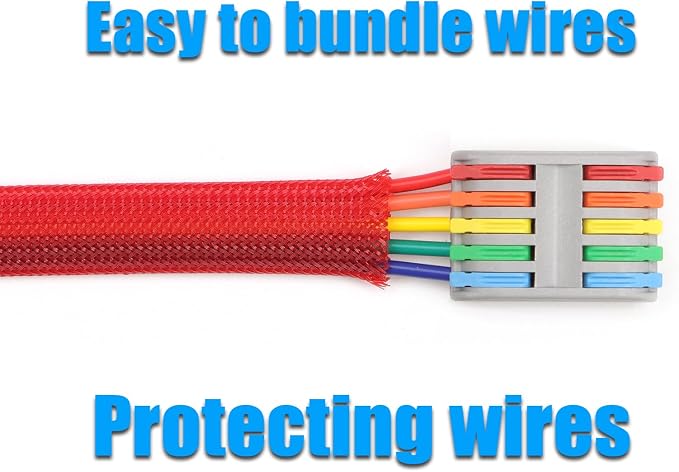 25ft PET Expandable Braided Cable Sleeve 13/16inch Pet Braided Cable Sleeve - Image 6