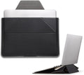 MOFT Laptop Carry Sleeve, 2-in-1 Laptop Bag & Stand for 15" MacBook Air & Dell/HP/Lenovo/Asus, Stylish Slim Computer Sleeve Bag with Expandable Storage for Computer Accessories, Night Black
