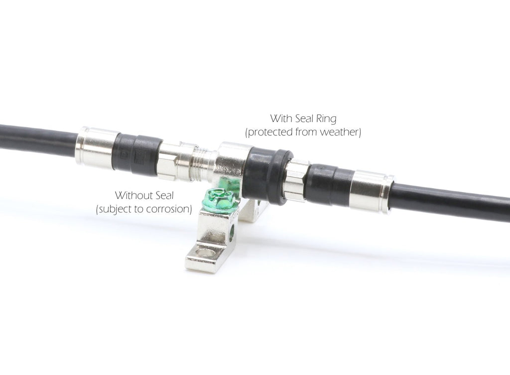 THE CIMPLE CO Coaxial F (F81) Weather Seal Boot - for Coax Ground Blocks, splitters, or Other F Connectors - Creates a Water Tight Seal (Grommet) - (4 Pack)
