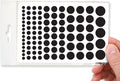 BLOCKED Stackable Webcam/Camera Vinyl Covers | 95 Low-Tack Restickable Webcam Sticker | 5-Sizes | Black 95-Pack (Muted Matte)