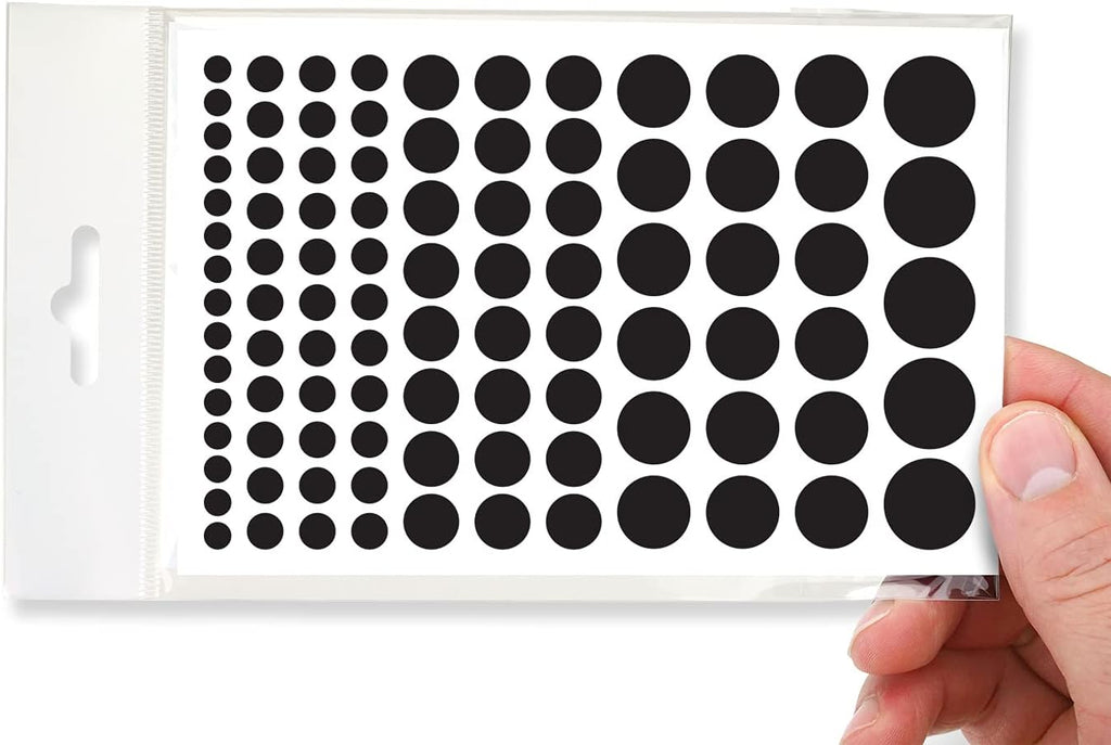 Stackable Webcam/Camera Vinyl Covers | 95 Low-Tack Restickable Webcam Sticker | 5-Sizes | Black 95-Pack (Muted Matte)