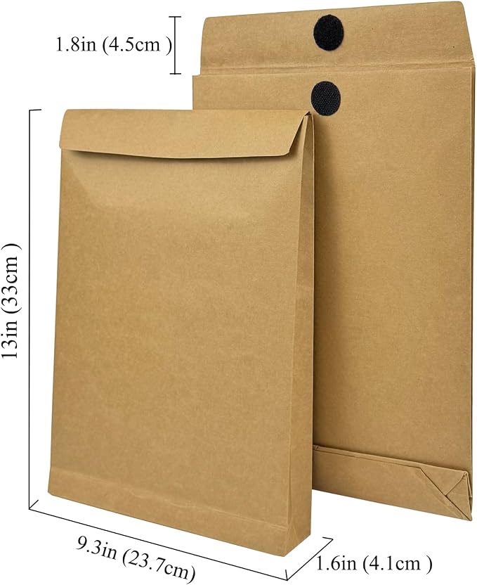 15 Pack Large Expandable Envelopes, 9.3x 13" Big Mailing Envelopes | - Image 6