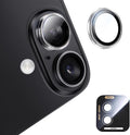 MAGIC JOHN for iPhone 16Plus/16 Camera Lens Protector [Alignment Kit&1:1 Invisible Perfect Fit] 9H Aerospace Tempered Glass Anti-Scratch Durable, Individual Cover Ring, Case Friendly, Set of 2, Clear