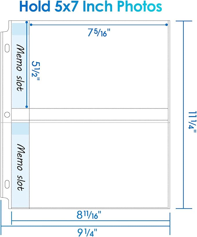 MaxGear 30 Pack 5x7 Photo Sleeves - Image 3