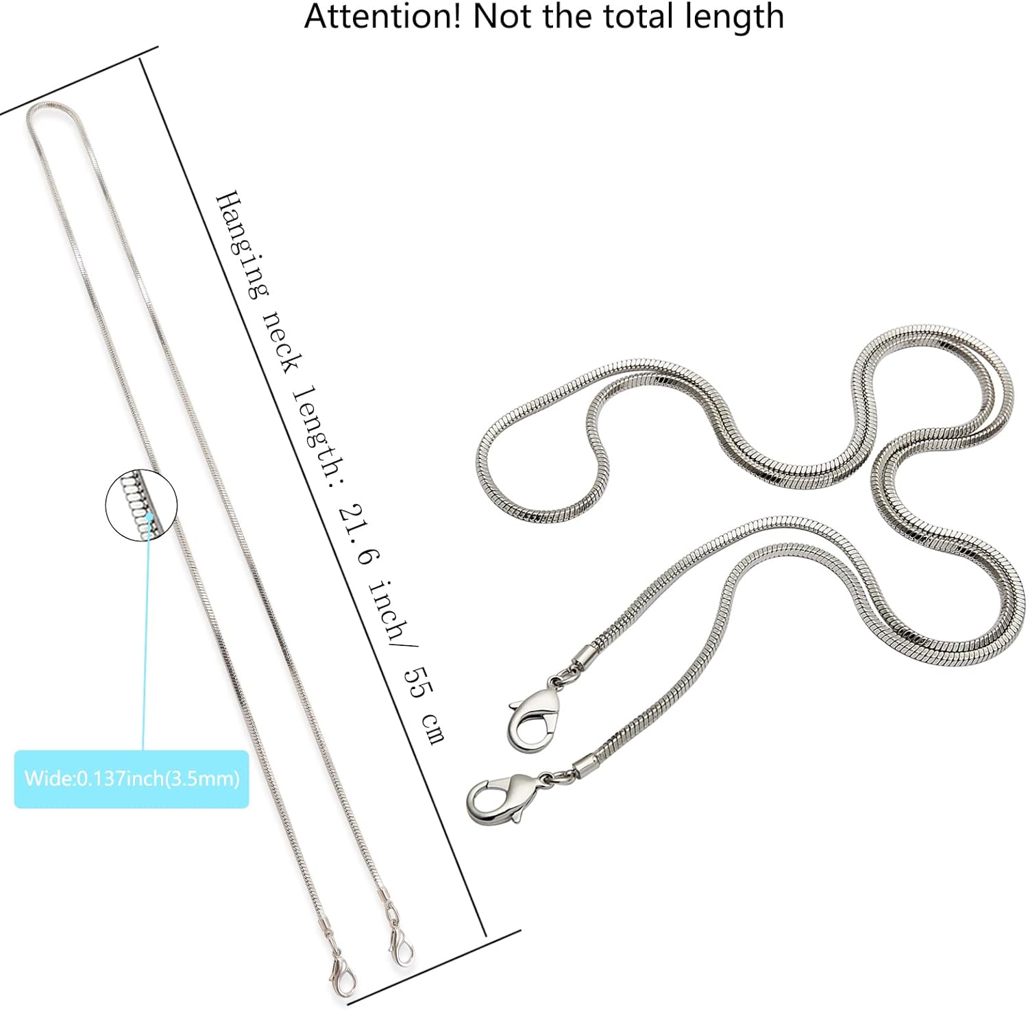 Snake Chain Phone Strap Universal phone lanyard phone strap connector (Snake-Chain（Silver color） F6)