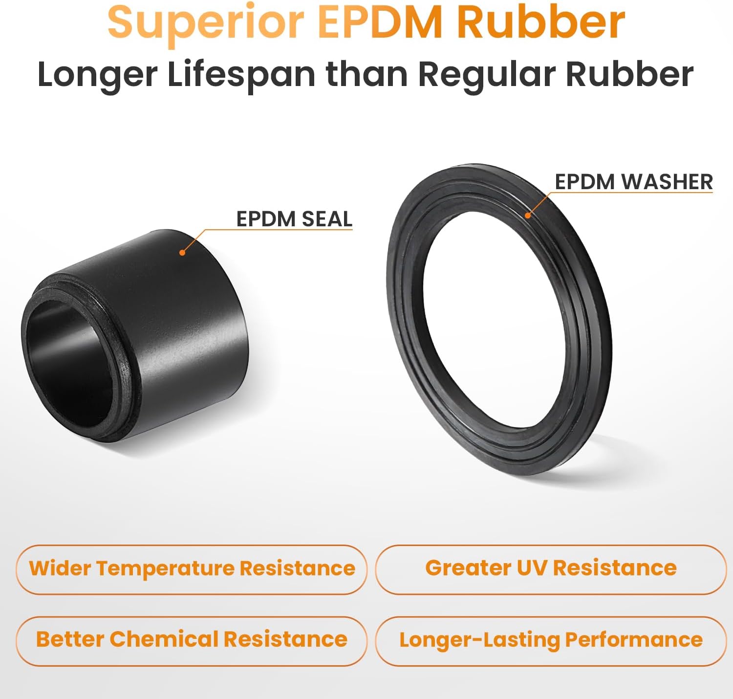 QILIPSU 50pcs 1/2" NPT Cable Gland Waterproof IP68 Nylon Cable Pass Through Cord Grip Connector Strain Relief Wire Grommet