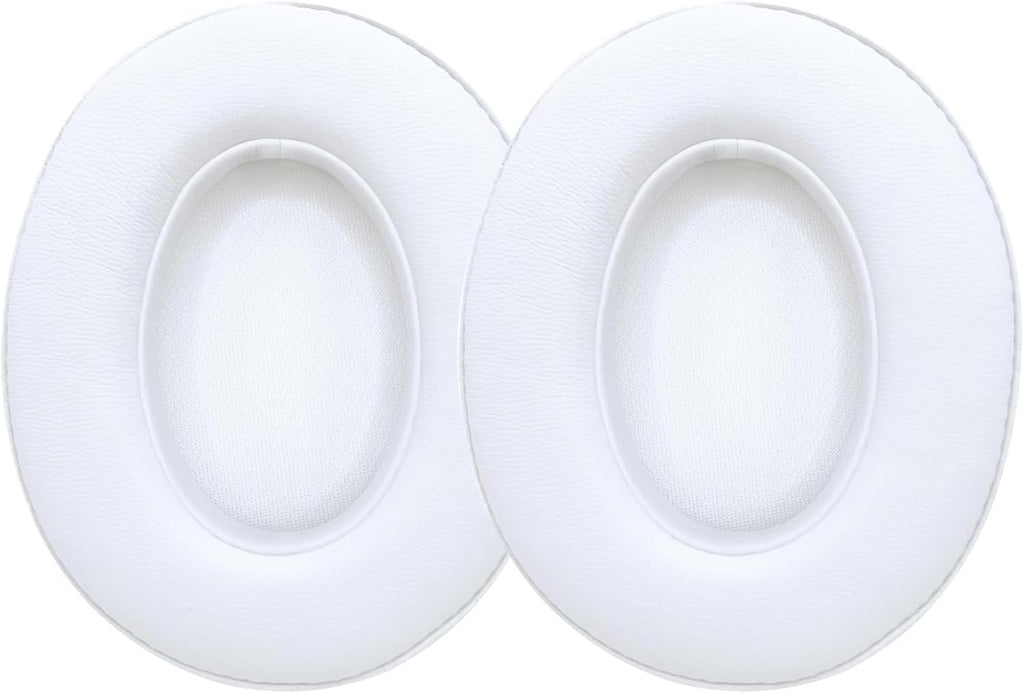 Replacement Ear Pads Cushions for Beats Studio（B0501、B0500），Beats Studio 2 & Studio 3 Wired & Wireless Headphones, Earpads with Soft Protein Leather, Noise Isolation Memory Foam - White