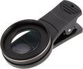 Phone Lens : 37mm 15X Macro Lens for Phone Camera Clip-on Magnifying for Close-up Photography (Black)