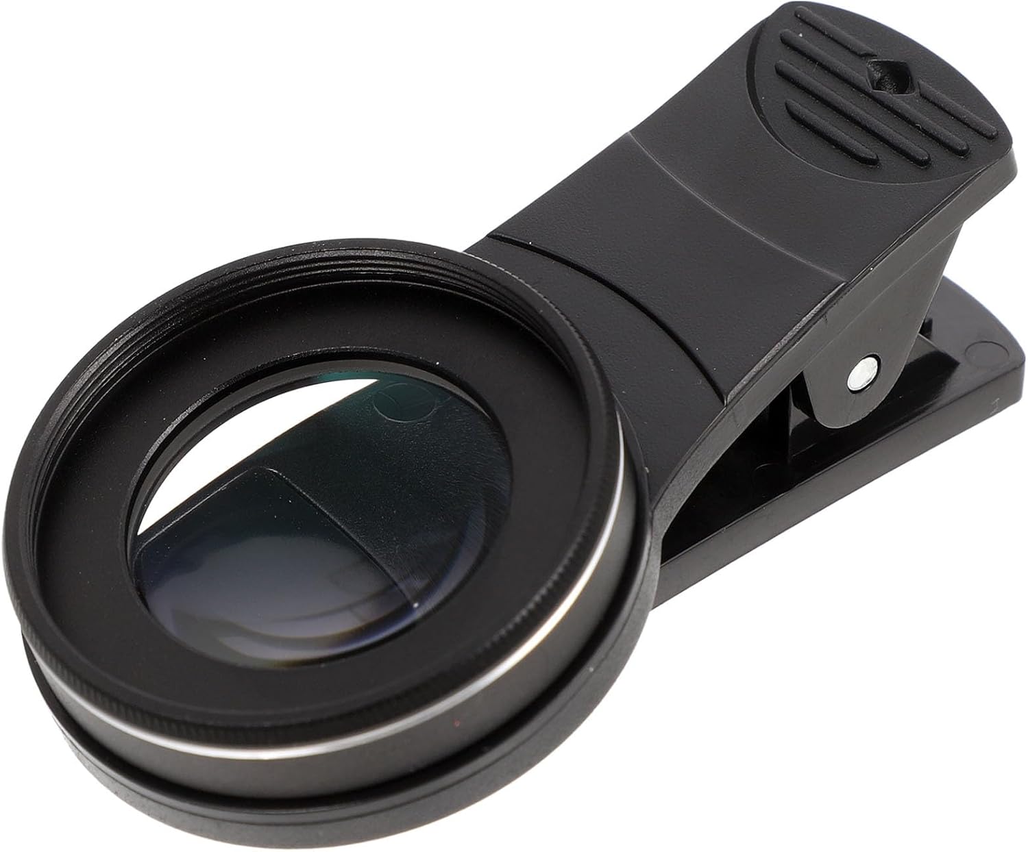 Phone Lens : 37mm 15X Macro Lens for Phone Camera Clip-on Magnifying for Close-up Photography (Black)