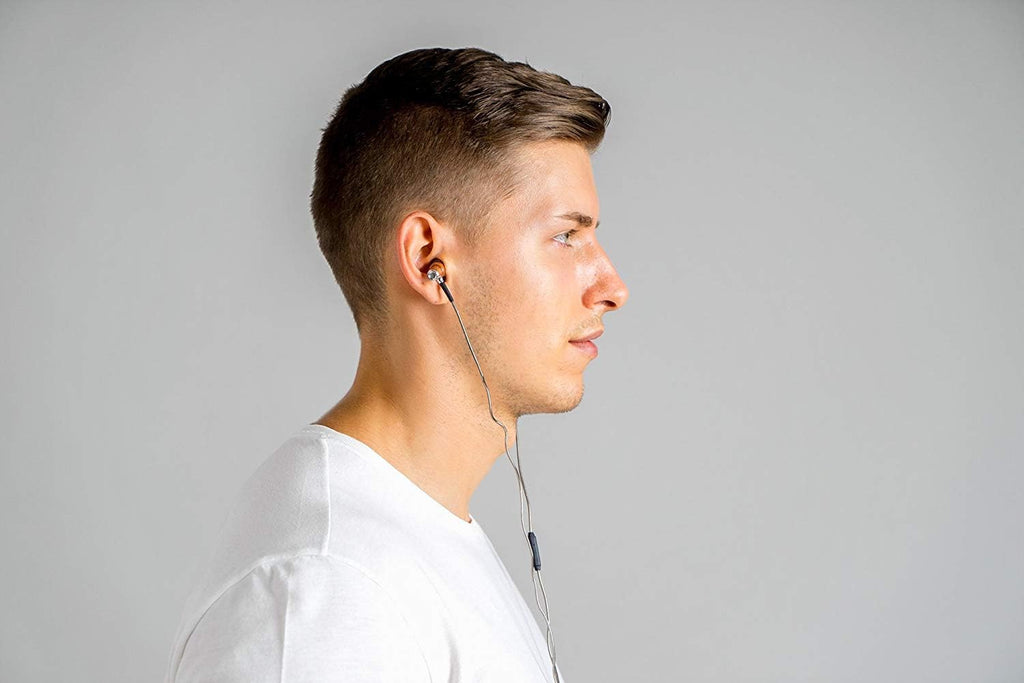 Symphonized NRG 2.0 Premium Genuine Wood in-Ear Noise-isolating Headphones with Mic and Nylon Cable