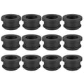 PATIKIL 16mm / 5/8 Inch Drill Hole,1/2 Inch ID Rubber Grommets, 12Pcs Top Hat Grommet for Wiring Eyelet Ring Gasket Automotive Firewall Cable Hole Plugs Wires Protection, Black