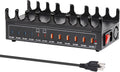360W Charging Station for Multiple Devices, 12-Port USB C Charging Station with Double 45W PD PPS Port, Multi Device Fast Charger Dock for MacBook Pro Laptop, iPhone, iPad, Tablet, Android Cell Phone