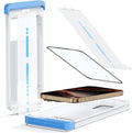 Screen Protector for iPhone 15Plus/16Plus/14Pro Max Military Grade Tempered Glass Auto-Alignment OneTouch Kit Cell Phone Accessories Bubble Free Case Friendly Auto Dust-Removal Easy Install [1 Pack]