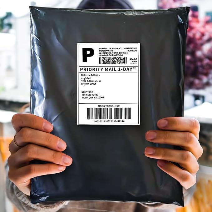 POLYSELLS 50 pcs 24x24 Inches Black Poly Mailers Shipping Envelopes, Strong - Image 5
