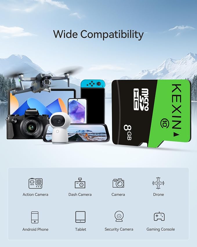 KEXIN 8GB Micro SD Card 2 Pack - Image 2