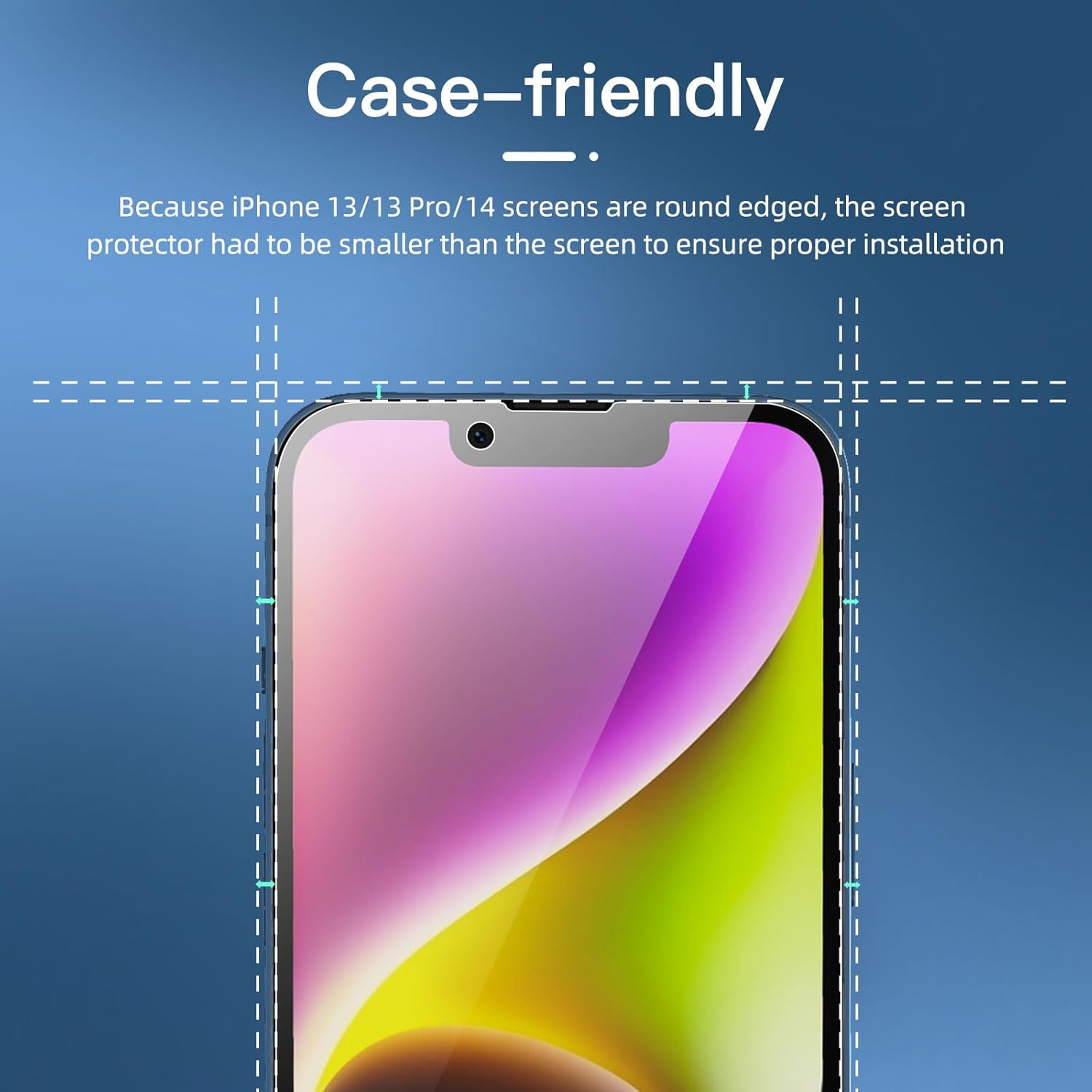 NEW'C 3 Pack Privacy for iPhone 16e, iPhone 14, iPhone 13, iPhone 13 Proo Screen Protector (6.1 inches), Enhanced 28-Degree Privacy Angle, Ultra Durable 9H Hardness, Bubble-Free