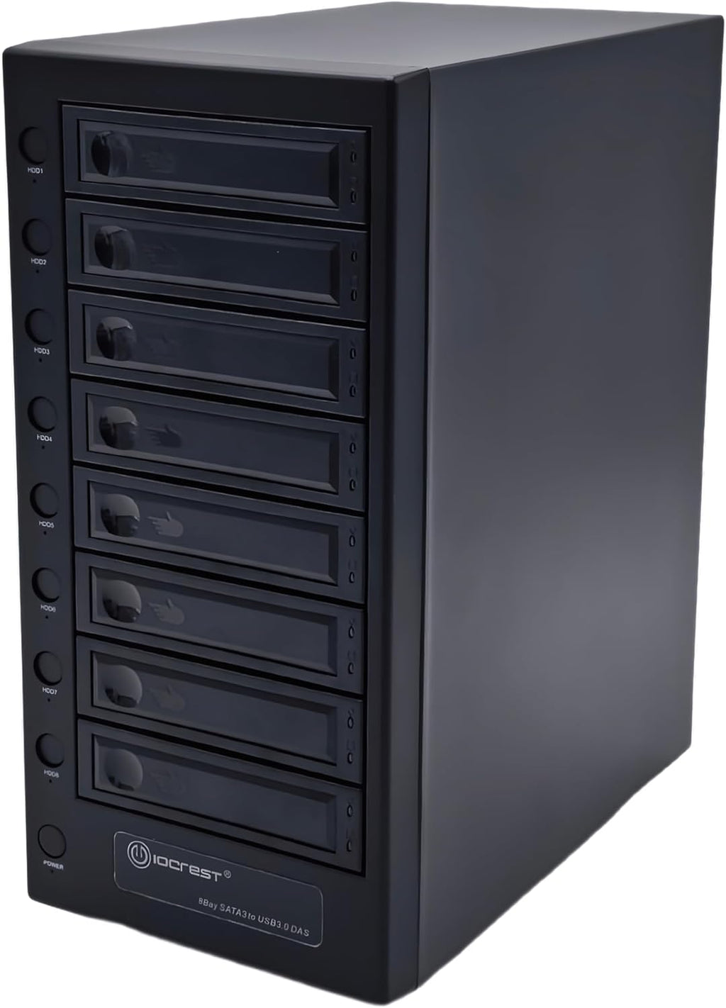 USB 4.0 (40Gbps) Type-C 8 Bay 2.5 Inch and 3.5 Inch SATA Hard Drive External Hard Drive Enclosure