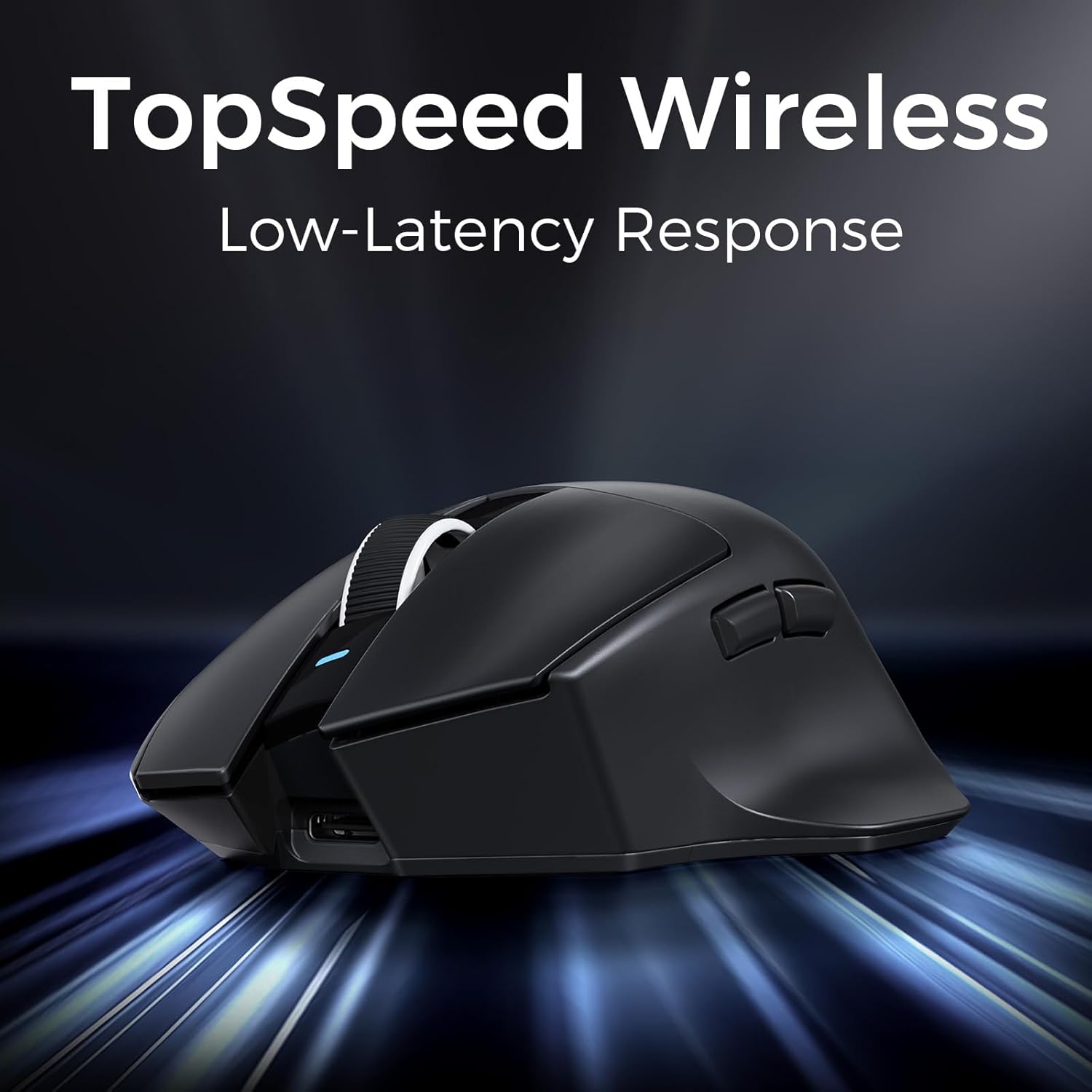 G7 Lightweight Ergonomic Wireless Mouse, PAW3311 12K DPI Sensor, Tri-Mode Connection, Wireless/Wired 1K Polling, 55g Weight, 800mAh Bettery (White)