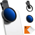 K&F Concept 52mm Clip-on ND2-400 Phone Camera Lens Filter Kit, Adjustable Neutral Density Filter Compatible with iPhone 15 14 13 12 11