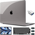 CISSOOK Compatible with MacBook Air 13.6 inch Case 2022 2024 2025 Release A2681 A3113 A3240 with Touch ID, Crystal Grey Hard Shell Case & Keyboard Cover for Mac Air 13.6 M2 M3 M4, Gray