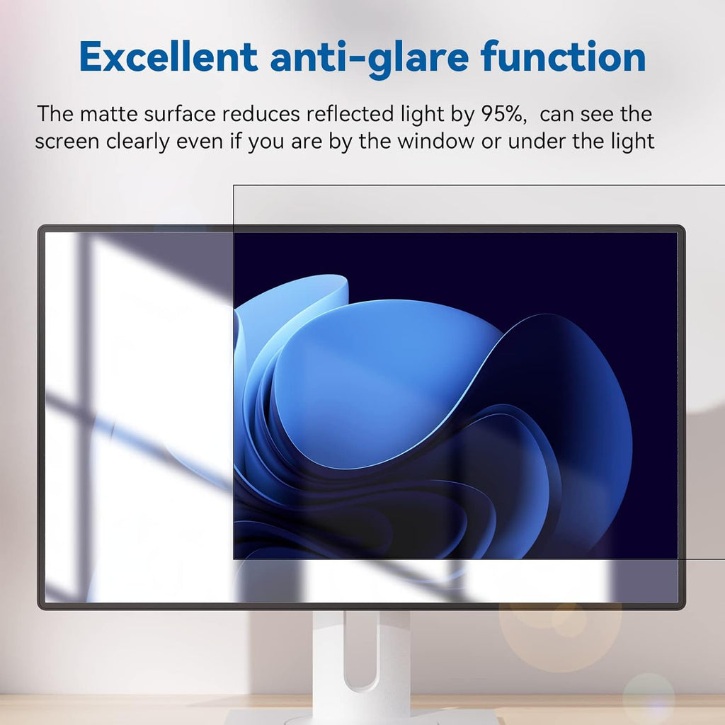 IPROKKO [2-Pack] 22 Inch Computer Privacy Screen Filter for 16:10 Widescreen Monitor, Removable 22in Anti Blue Light Glare Privacy Shield, Anti Spy Security Protector for Hp Dell Asus Acer Samsung