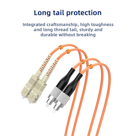 OM1 Multimode Duplex Fiber Patch Cable, SC/UPC to FC/UPC, 62.5/125μm 25M/82FT - Image 5