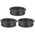 PATIKIL 48.6mm / 1-15/16 Inch Drill Hole,1-11/16 Inch ID Rubber Grommets, 3Pcs Top Hat Grommet for Wiring Eyelet Ring Gasket Automotive Firewall Cable Hole Plugs Wires Protection, Black