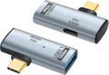 2-in-1 USB C 3.1 to USB 3.0 10Gbps Adapter with 100W Charging Port, USB Female to USB Type-C Male OTG (On The Go) Data Transfer Converter for iPhone 16/15 Series, MacBook, iPad-2Pack