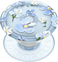 PopSockets Plant-Based Phone Grip with Expanding Kickstand, Adhesive Grip, Eco-Friendly - Translucent Blue Fields