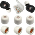 Memory Foam Earbuds Tips for Sony WF-1000XM5 Filter Screen Foam Ear Tips for WF-1000XM5 WF-1000XM4 Case, 3 Pairs Small Ear Tips Gray