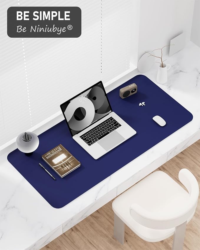 Desk Pad, 23.6" x 13.8" PU Leather Non-Slip Desk Mat Large Mouse Pad - Image 7