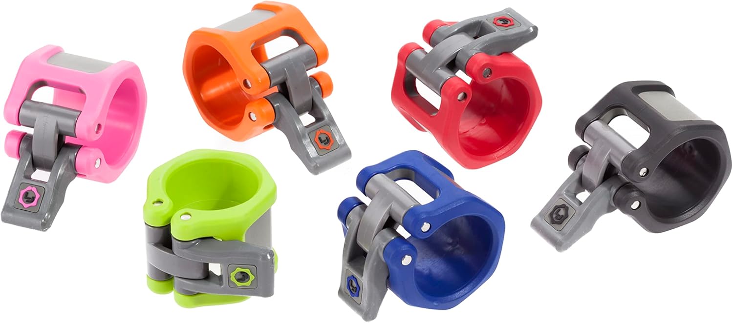 Lock-Jaw HEX 50mm / 2" Olympic Barbell Collar - Quick Release Barbell Clamp (LIGHT BLUE)