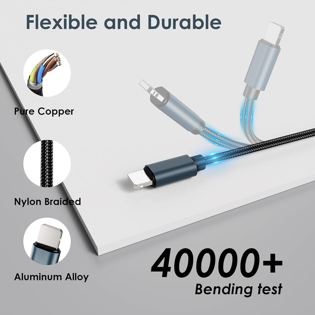 5FT Travel Essentials for Apple Watch Charger 3 in 2 Multi Fast Charging Cable USB C/A PD20W Charger Block Compatible with iWatch Ultra/SE/10/9/8/7/6/5/4/3/2/1,iPhone16/15/14/13/Galaxy S24