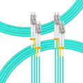 FLYPROFiber- 4M-2Pack LC to LC Fiber Patch Cable OM4 Multimode, MM Multi Mode by FLYPROFiber