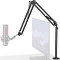 InnoGear Desk Mic Stand, 360° Rotatable Overhead Mic Boom Arm Microphone Stands High Riser for Blue Yeti Snowball HyperX QuadCast SoloCast Fifine Shure SM7B and Other Mics