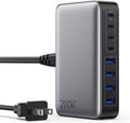 USB C Charger 200W USB C Charger Block,Upgraded GaN III 8-Port Fast Charging Station Hub,PD 65W Laptop Charging Adapter Compatible with MacBook Pro/Air,DELL,Steam Deck,iPhone 16/15/14,Galaxy S23/22