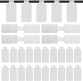 60 Pieces Self-Adhesive Cable Labels, Paste Wire Labels, Nylon Writable Cord Tags Waterproof White Wire Cable Tags for Electronics Office Computers Management and Identification