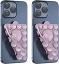 Silicone Suction Phone Holder Mount,Silicon Adhesive Phone Accessory for iPhone and Android, Hands-Free Mirror Shower Phone Holder,TikTok Videos and Selfies (Violet 2Pack, Double Sided)