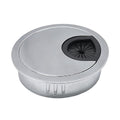 1 Pcs Desk Grommet 2" / 50 mm, Desk Cord Hole Cover, Cable Grommet Metal Zinc Alloy Materilal, Desk Hole Grommet for Home & Office Pc, Detachable Cable Cord Organizer-Matte Silver