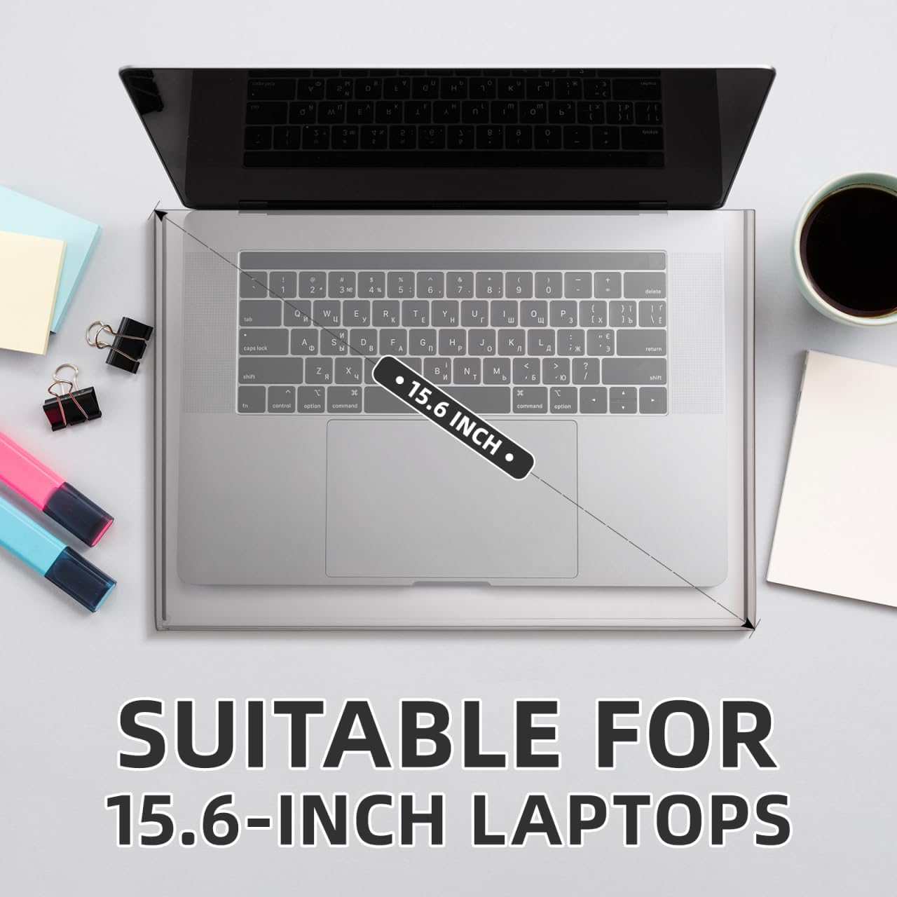 15.6inch Laptop Keyboard Covers Acrylic Keyboard Cover Cat Laptop KeyboardProtector Transparent Protector for Desktop